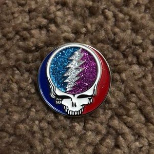 Grateful Dead stealie pin
